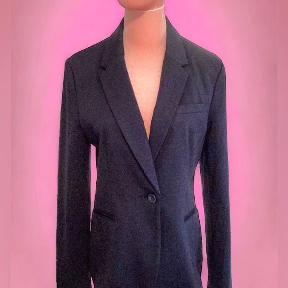 GAP WOMENS BLAZER COAT JACKET NAVY BLUE SIZE 8 - Picture 3 of 6